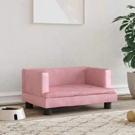 Cama para perros de terciopelo rosa 60x40x30 cm by , Beds for dogs - Ref: Foro24-171909, Price: 57,70 €, Discount: %