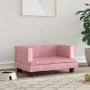 Cama para perros de terciopelo rosa 60x40x30 cm von , Betten für Hunde - Ref: Foro24-171909, Preis: 57,70 €, Rabatt: %