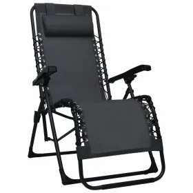 Tumbona plegable de terraza textileno negra von , Liegen - Ref: Foro24-47899, Preis: 99,70 €, Rabatt: %