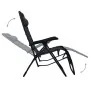 Tumbona plegable de terraza textileno negra von , Liegen - Ref: Foro24-47899, Preis: 110,04 €, Rabatt: %