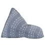 Sillón puf de tela patchwork añil by , Poufs - Ref: Foro24-287731, Price: 115,98 €, Discount: %