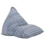 Sillón puf de tela patchwork añil by , Poufs - Ref: Foro24-287731, Price: 115,98 €, Discount: %