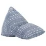 Sillón puf de tela patchwork añil by , Poufs - Ref: Foro24-287731, Price: 115,98 €, Discount: %