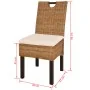 Sillas de comedor 4 unidades ratán kubu madera de mango von , Essstühle - Ref: Foro24-274362, Preis: 418,25 €, Rabatt: %
