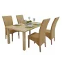 Sillas de comedor 4 unidades ratán natural marrón by , dining chairs - Ref: Foro24-274204, Price: 388,56 €, Discount: %