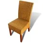 Sillas de comedor 4 unidades ratán natural marrón by , dining chairs - Ref: Foro24-274204, Price: 388,56 €, Discount: %