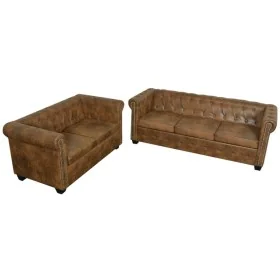 Sofás Chesterfield de 2 y 3 plazas marrón von , Sofas - Ref: Foro24-274322, Preis: 1,00 €, Rabatt: %