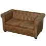 Sofás Chesterfield de 2 y 3 plazas marrón by , Sofas - Ref: Foro24-274322, Price: 1,00 €, Discount: %