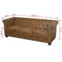 Sofás Chesterfield de 2 y 3 plazas marrón by , Sofas - Ref: Foro24-274322, Price: 1,00 €, Discount: %