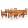 Set comedor de jardín 9 pzas y cojines madera maciza de acacia von , Gartensets - Ref: Foro24-278900, Preis: 1,00 €, Rabatt: %