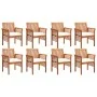 Set comedor de jardín 9 pzas y cojines madera maciza de acacia von , Gartensets - Ref: Foro24-278900, Preis: 1,00 €, Rabatt: %