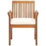 Set comedor de jardín 9 pzas y cojines madera maciza de acacia von , Gartensets - Ref: Foro24-278900, Preis: 1,00 €, Rabatt: %