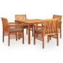 Set comedor de jardín 5 pzas y cojines madera maciza de acacia von , Gartensets - Ref: Foro24-278902, Preis: 596,54 €, Rabatt: %