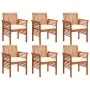 Set comedor de jardín 7 pzas y cojines madera maciza de acacia de , Conjuntos de jardín - Ref: Foro24-278898, Precio: 1,00 €,...
