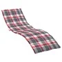 Cojín de tumbona de tela Oxford a cuadros rojo 200x60x3 cm von , Kissen für Stühle und Sofas - Ref: Foro24-314216, Preis: 47,...