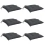 Cojines sillas de jardín 6 uds tela Oxford antracita 40x40x7 cm von , Kissen für Stühle und Sofas - Ref: Foro24-314862, Preis...