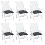 Cojines sillas de jardín 6 uds tela Oxford antracita 40x40x7 cm von , Kissen für Stühle und Sofas - Ref: Foro24-314862, Preis...