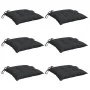 Cojines de silla de jardín 6 uds tela Oxford negro 50x50x7 cm de , Cojines para sillas y sofás - Ref: Foro24-314919, Precio: ...