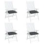 Cojines sillas de jardín 4 uds tela Oxford antracita 50x50x7 cm by , Cushions for chairs and sofas - Ref: Foro24-314897, Pric...