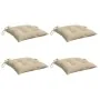Cojines de silla de jardín 4 uds tela Oxford beige 50x50x7 cm by , Cushions for chairs and sofas - Ref: Foro24-314906, Price:...