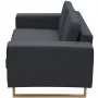 Sofá de 2 plazas tela gris oscuro de , Sofás - Ref: Foro24-243186, Precio: 436,93 €, Descuento: %