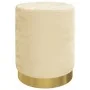 Taburete con almacenaje redondo terciopelo melocotón by , Folding stools and chairs - Ref: Foro24-340287, Price: 49,44 €, Dis...