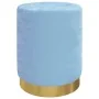 Taburete con almacenaje redondo terciopelo azul claro by , Folding stools and chairs - Ref: Foro24-340291, Price: 49,44 €, Di...
