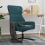 Sillón de relax de terciopelo azul by , Armchairs - Ref: Foro24-341118, Price: 110,34 €, Discount: %