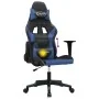 Silla gaming de masaje cuero sintético negro y azul de , Sillones para videojuegos - Ref: Foro24-345445, Precio: 116,16 €, De...