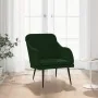 Sillón de terciopelo verde oscuro 63x76x80 cm de , Sillones - Ref: Foro24-351456, Precio: 90,16 €, Descuento: %
