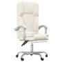 Silla de oficina reclinable masaje cuero sintético color crema von , Bürostühle - Ref: Foro24-349690, Preis: 134,90 €, Rabatt: %