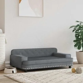 Cama para perros de terciopelo gris oscuro 90x53x30 cm von , Betten für Hunde - Ref: Foro24-171870, Preis: 116,32 €, Rabatt: %