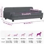 Cama para perros de terciopelo gris oscuro 90x53x30 cm von , Betten für Hunde - Ref: Foro24-171870, Preis: 118,81 €, Rabatt: %