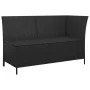 Set de muebles de jardín 3 pzas y cojines ratán sintético negro by , Garden sets - Ref: Foro24-319692, Price: 229,32 €, Disco...