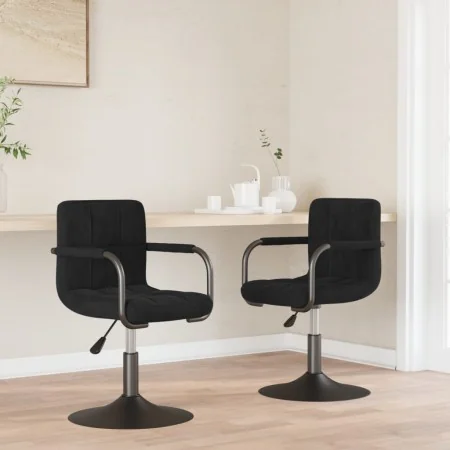 Sillas de comedor giratorias 2 uds terciopelo negro von , Essstühle - Ref: Foro24-334614, Preis: 130,01 €, Rabatt: %