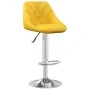 Taburete de bar de terciopelo amarillo mostaza by , Kitchen stools - Ref: Foro24-335301, Price: 83,19 €, Discount: %