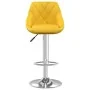 Taburete de bar de terciopelo amarillo mostaza by , Kitchen stools - Ref: Foro24-335301, Price: 83,19 €, Discount: %