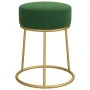 Hocker redondo verde terciopelo by , Folding stools and chairs - Ref: Foro24-340253, Price: 43,62 €, Discount: %
