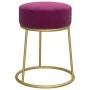 Hocker redondo morado terciopelo by , Folding stools and chairs - Ref: Foro24-340258, Price: 43,63 €, Discount: %