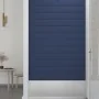 Paneles de pared 12 uds tela azul 60x15 cm 1,08 m² by , Wall covering - Ref: Foro24-343826, Price: 39,10 €, Discount: %
