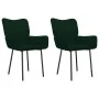 Sillas de comedor 2 unidades terciopelo verde oscuro de , Sillas de comedor - Ref: Foro24-344822, Precio: 116,20 €, Descuento: %