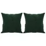 Cojines decorativos 2 uds terciopelo verde oscuro 40x40 cm de , Cojines - Ref: Foro24-349487, Precio: 24,48 €, Descuento: %
