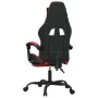 Silla gaming giratoria y reposapiés cuero sintético negro rojo by , Gaming chairs - Ref: Foro24-349604, Price: 119,60 €, Disc...