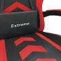Silla gaming giratoria y reposapiés cuero sintético negro rojo by , Gaming chairs - Ref: Foro24-349604, Price: 119,60 €, Disc...