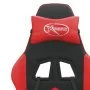 Silla gaming giratoria y reposapiés cuero sintético negro rojo by , Gaming chairs - Ref: Foro24-349604, Price: 119,60 €, Disc...