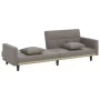 Sofá cama con cojines tela gris taupe by , Sofas - Ref: Foro24-351880, Price: 281,25 €, Discount: %