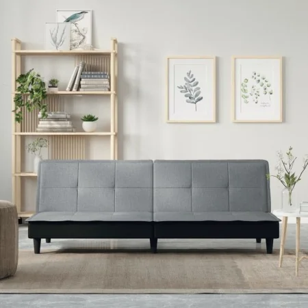 Sofá cama tela gris claro von , Sofas - Ref: Foro24-351913, Preis: 252,13 €, Rabatt: %
