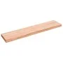 Estante pared madera roble tratada marrón claro 140x30x(2-6) cm by , Shelves and shelves - Ref: Foro24-363701, Price: 46,48 €...