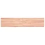 Estante pared madera roble tratada marrón claro 140x30x(2-6) cm by , Shelves and shelves - Ref: Foro24-363701, Price: 46,48 €...