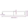 Estante pared madera roble tratada marrón claro 140x30x(2-6) cm by , Shelves and shelves - Ref: Foro24-363701, Price: 46,48 €...